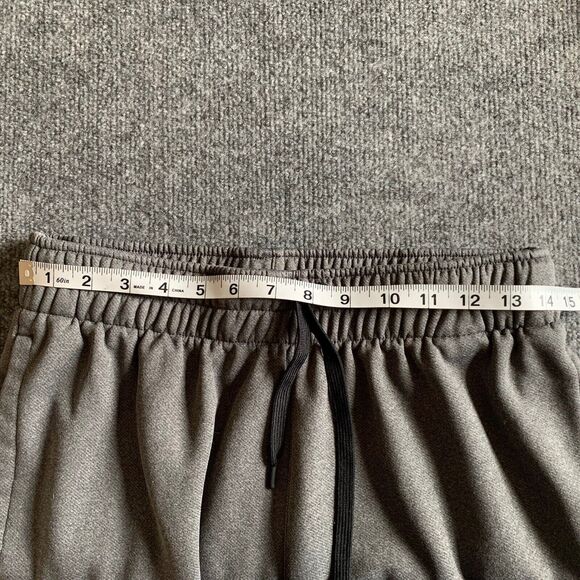 Adidas Pull-on Pants Elastic &Corded Waist Zip Ankles Gray Size M Pockets - Picture 11 of 16